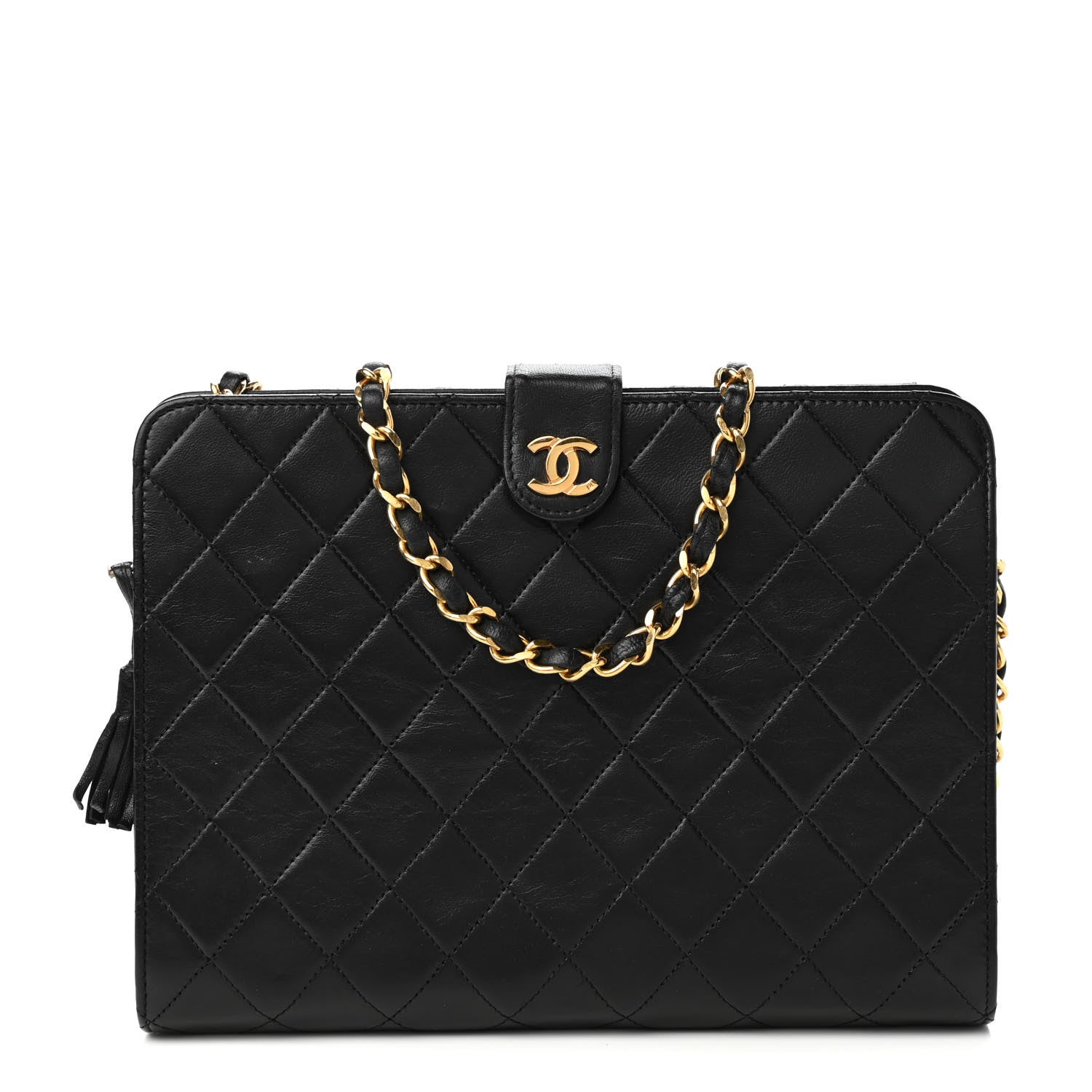 Chanel Lambskin Quilted Shoulder Bag Black 1 of 10