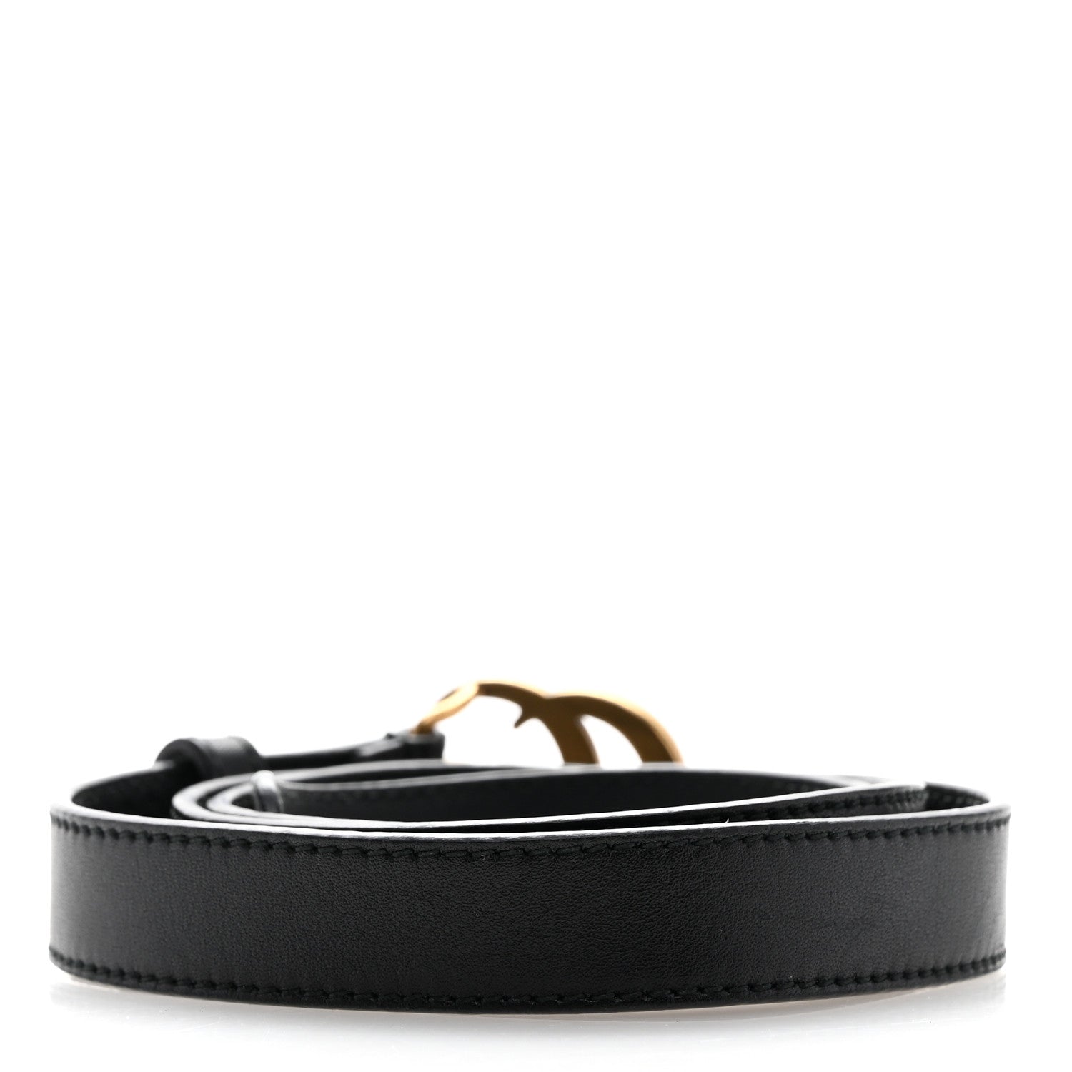 Gucci Calfskin Double G 20mm Belt 80 32 Black 2 of 5