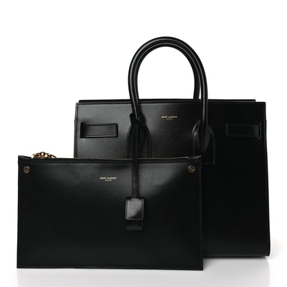 Saint Laurent Calfskin Small Sac De Jour Black 3 of 9