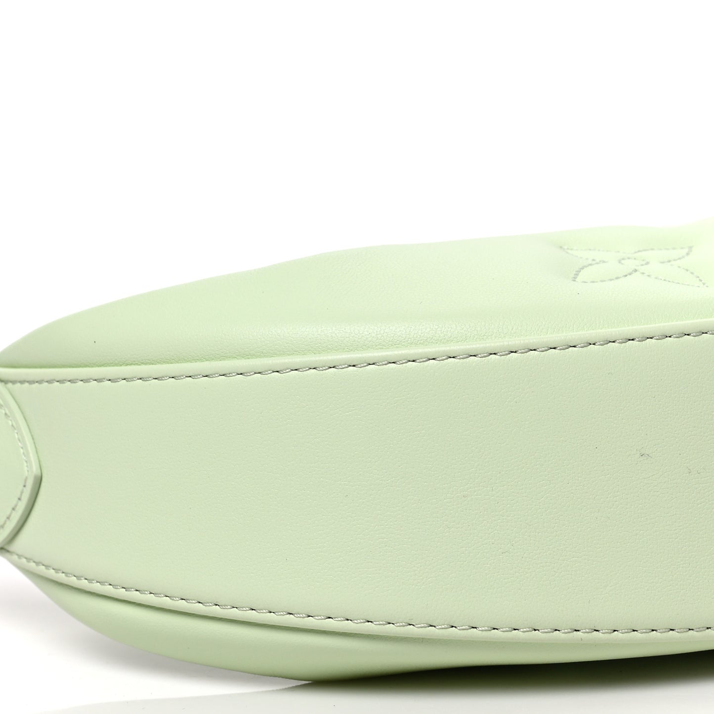 Calfskin Bubblegram Over The Moon Light Green