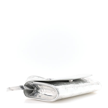 Louis Vuitton Monogram Miroir Pochette Twin Silver 3 of 9