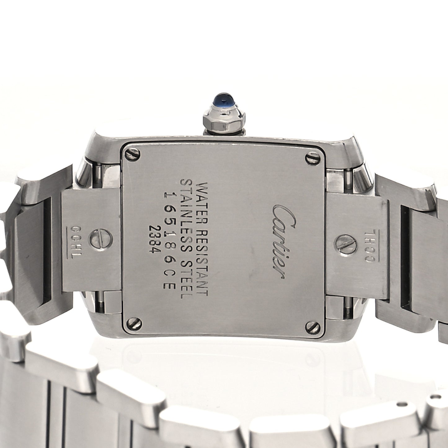 Stainless Steel 20mm Tank Francaise Quartz Watch