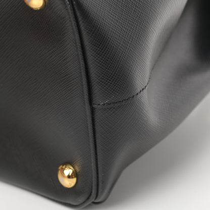Prada Saffiano Medium Galleria Double Zip Tote Black 15 of 17