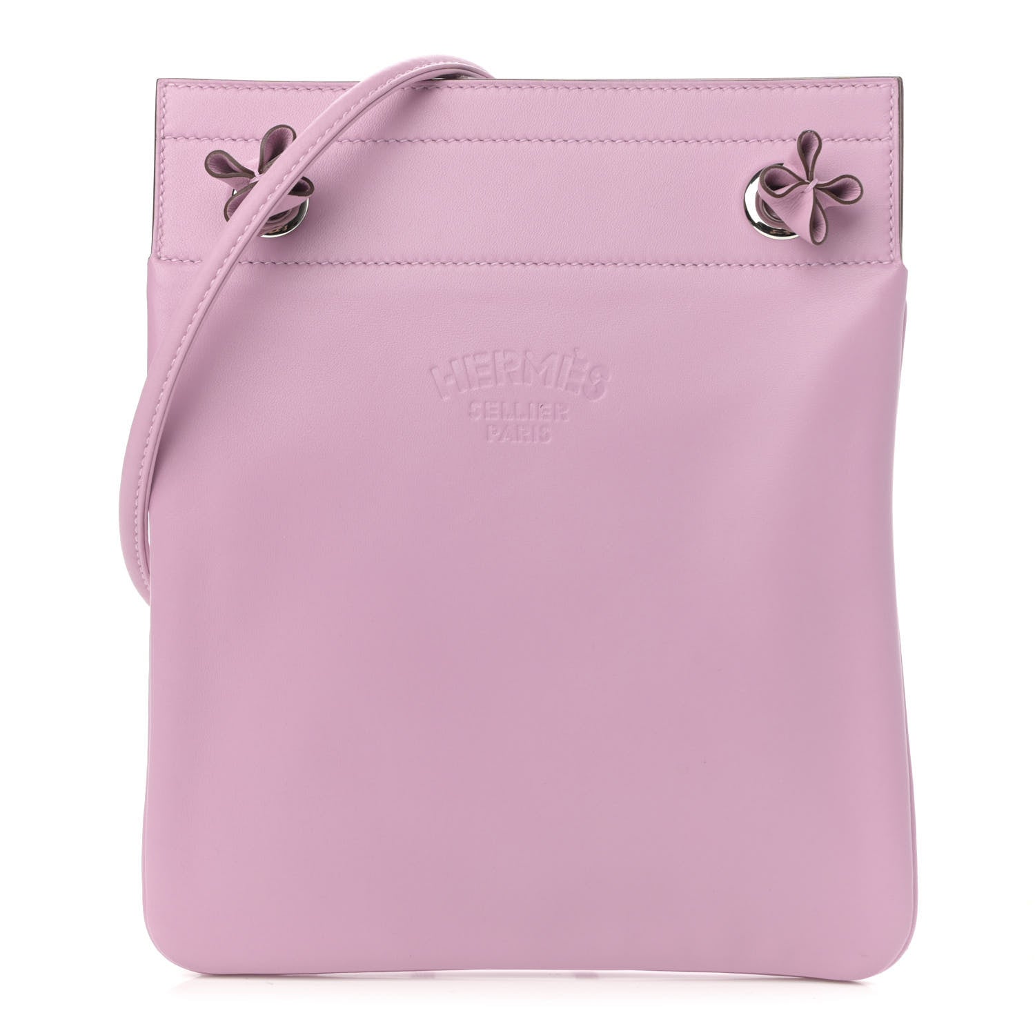 Hermes Milo Lambskin Swift Mini Aline Mauve Sylvestre 1 of 12