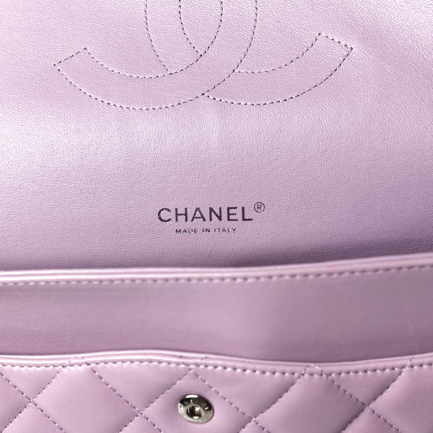 Chanel Lambskin Quilted Maxi Double Flap Purple 6 of 16