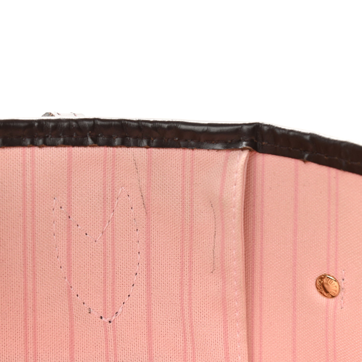 Louis Vuitton Damier Ebene Neo Neverfull MM Rose Ballerine 12 of 14
