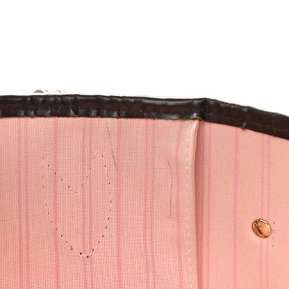 Louis Vuitton Damier Ebene Neo Neverfull MM Rose Ballerine 12 of 14
