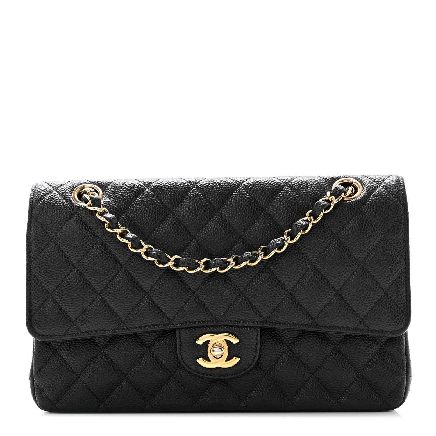 Chanel Caviar Quilted Medium Double Flap Black 1 of 11