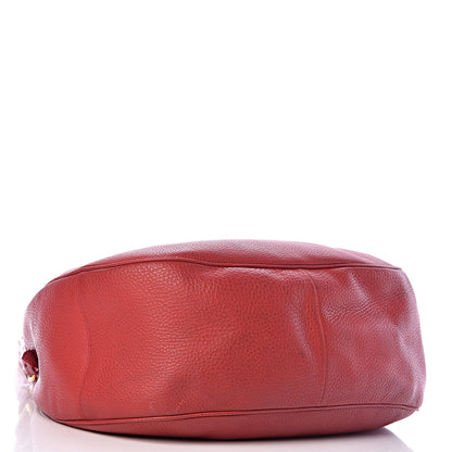 Prada Vitello Daino Hobo Rosso 4 of 14
