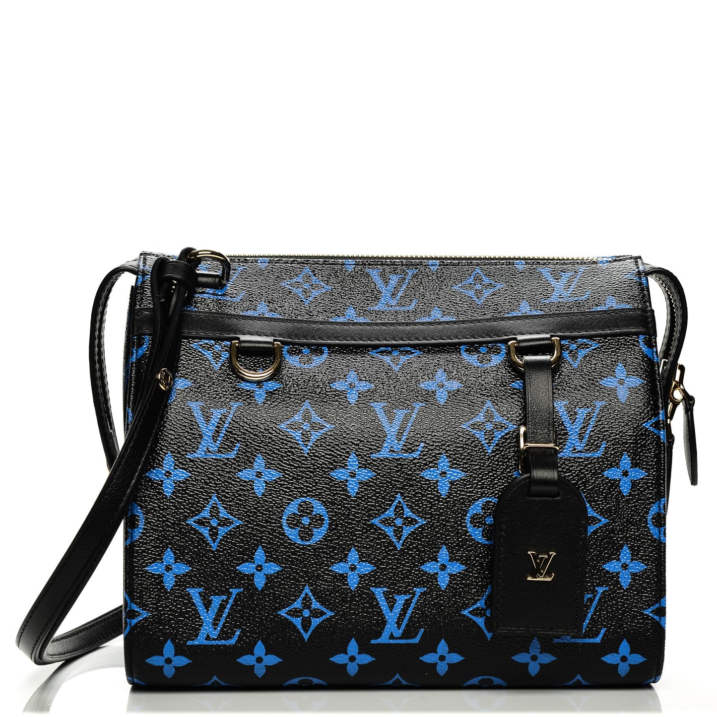 Colored Monogram Speedy Amazon PM Blue Black