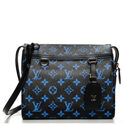 Louis Vuitton Colored Monogram Speedy Amazon PM Blue Black 1 of 6
