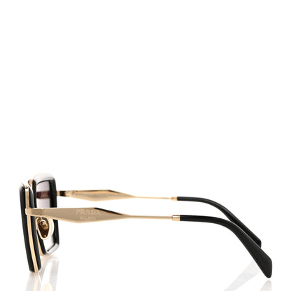 Prada Acetate Sunglasses SPR 55Z Black Gold 3 of 7