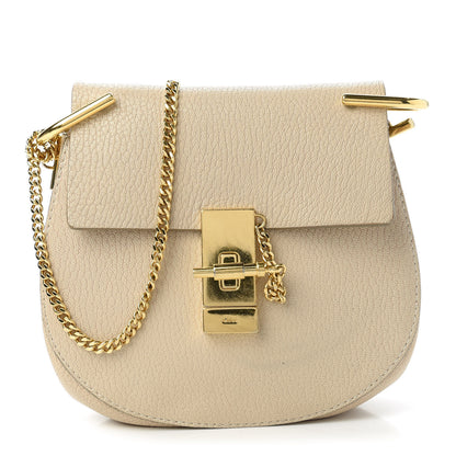 Chloe Grained Lambskin Drew Shoulder Bag Abstract White 1 of 10