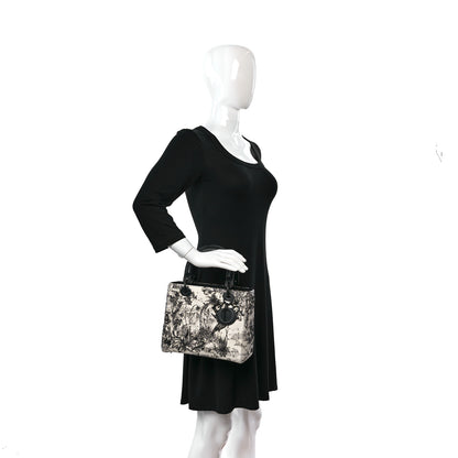 Christian Dior Ultra Matte Embroidered Medium Lady Dior Black 2 of 12