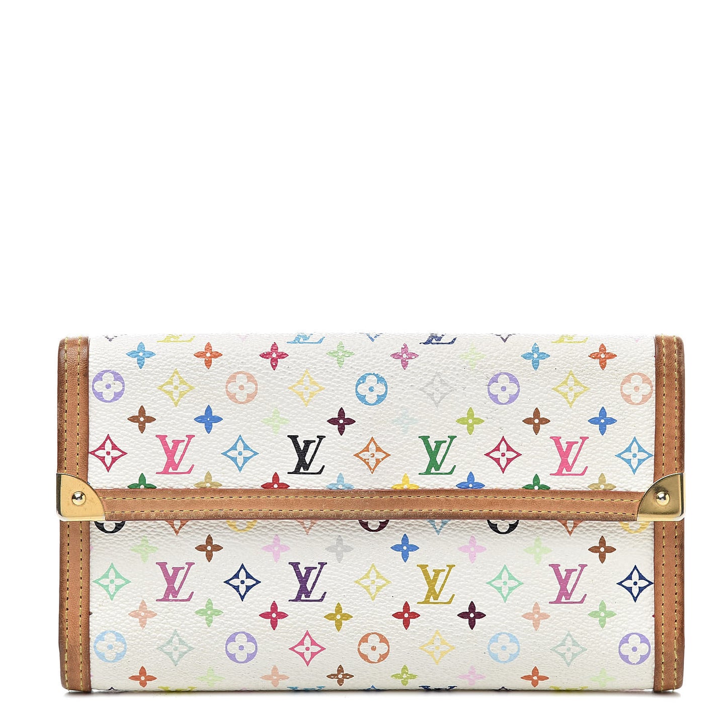 Monogram Multicolor Porte Tresor International Wallet White