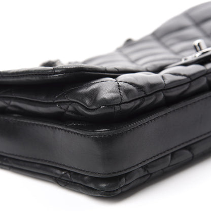 Chanel Lambskin Quilted Jumbo 3 Flap Black 6 of 14