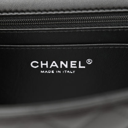 Chanel Lambskin Quilted Mini Top Handle Rectangular Flap So Black 6 of 12
