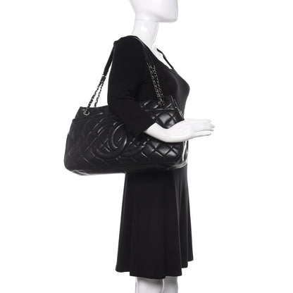 Chanel Caviar Quilted CC Timeless Soft Tote Black 2 of 12