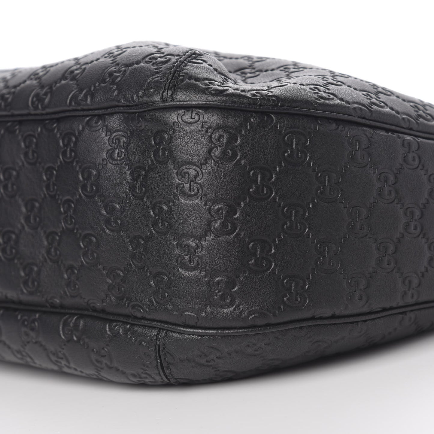 Guccissima Large New Ladies Web Hobo Black