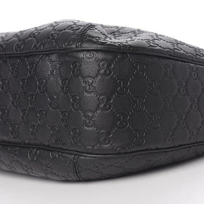 Gucci Guccissima Large New Ladies Web Hobo Black 8 of 9
