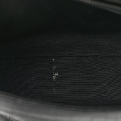 Saint Laurent Calfskin Crocodile Embossed Medium West Hollywood Monogram Fold-Over Black 22 of 23