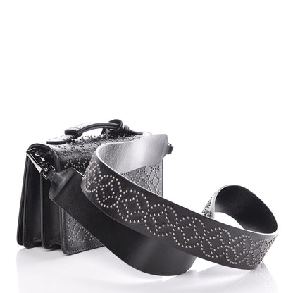 Alaia Calfskin Arabesque Studded Medium Franca Crossbody Black 3 of 8