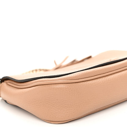 Gucci Pebbled Calfskin Medium Soho Flap Crossbody Camelia 9 of 10