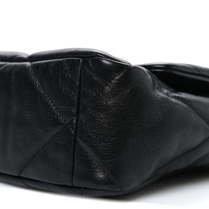 Chanel Goatskin Quilted Large Chanel 19 Flap Black 10 of 10