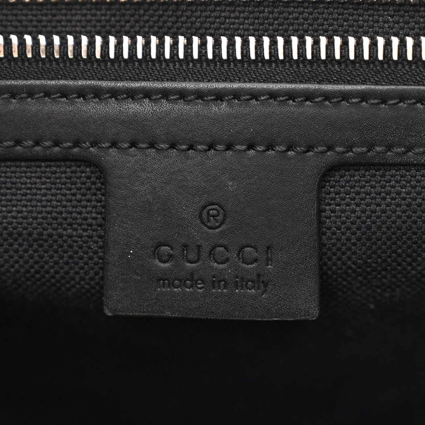 GG Supreme Monogram Appia Calfskin Web Flat Messenger Bag Black Grey