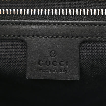 Gucci GG Supreme Monogram Appia Calfskin Web Flat Messenger Bag Black Grey 6 of 11