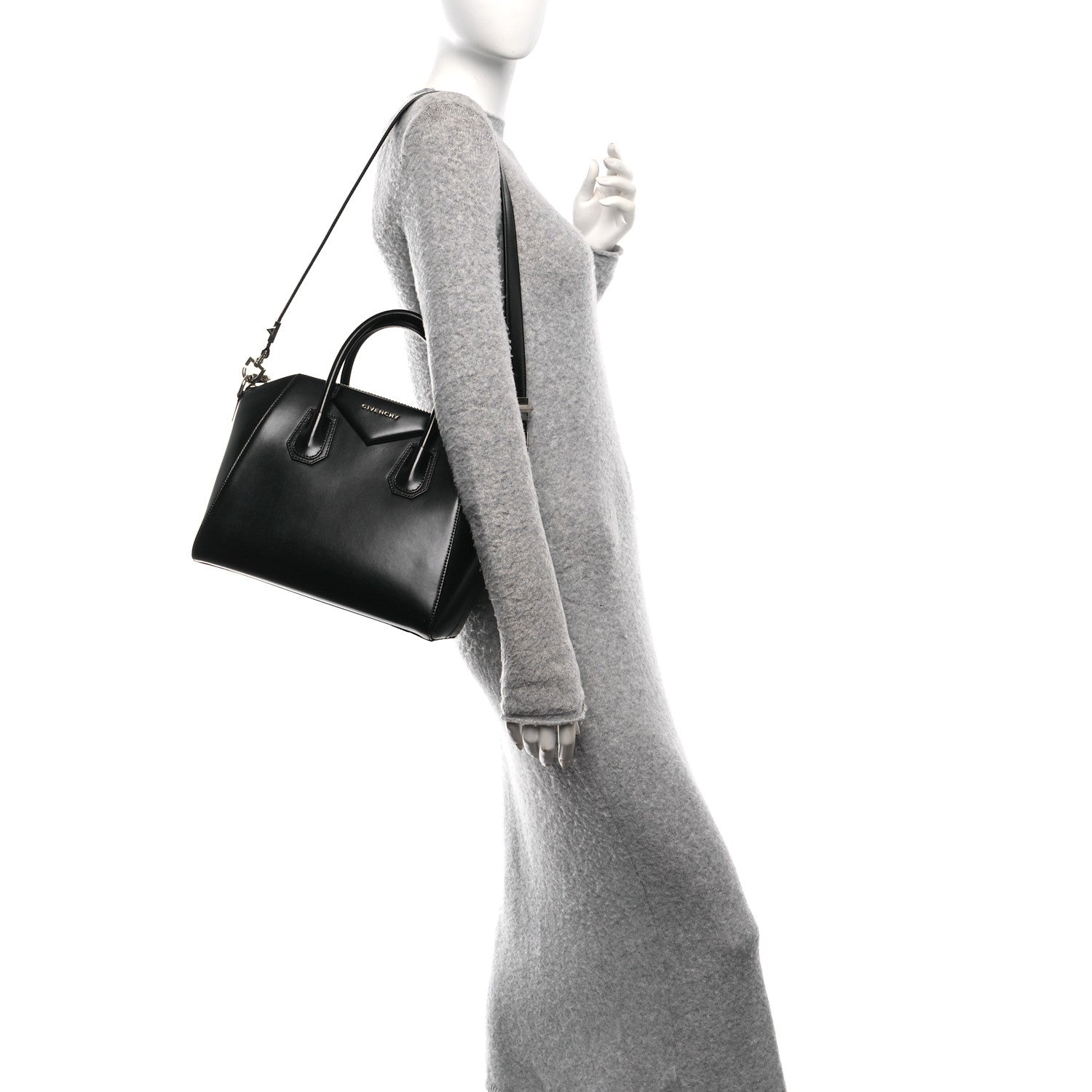 Givenchy Shiny Lord Calfskin Small Antigona Black 2 of 10