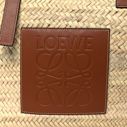 Loewe Raffia Large Basket Tote Bag Natural Tan 8 of 10