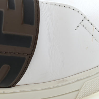 Fendi Vitello FF Embossed Womens Slip On Sneakers 35.5 Ultra White Maya Black 12 of 14