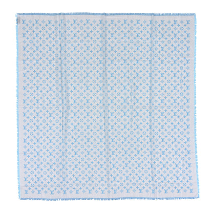 Louis Vuitton Silk Sur Mesure Shawl Blue 1 of 3