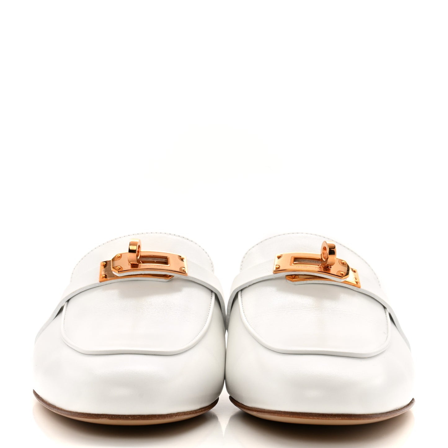 Calfskin Oz Mules 39.5 White