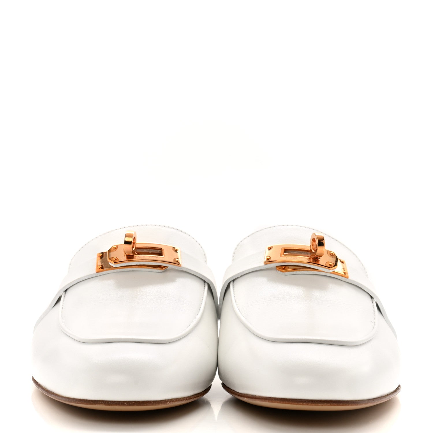 Hermes Calfskin Oz Mules 39.5 White 3 of 12