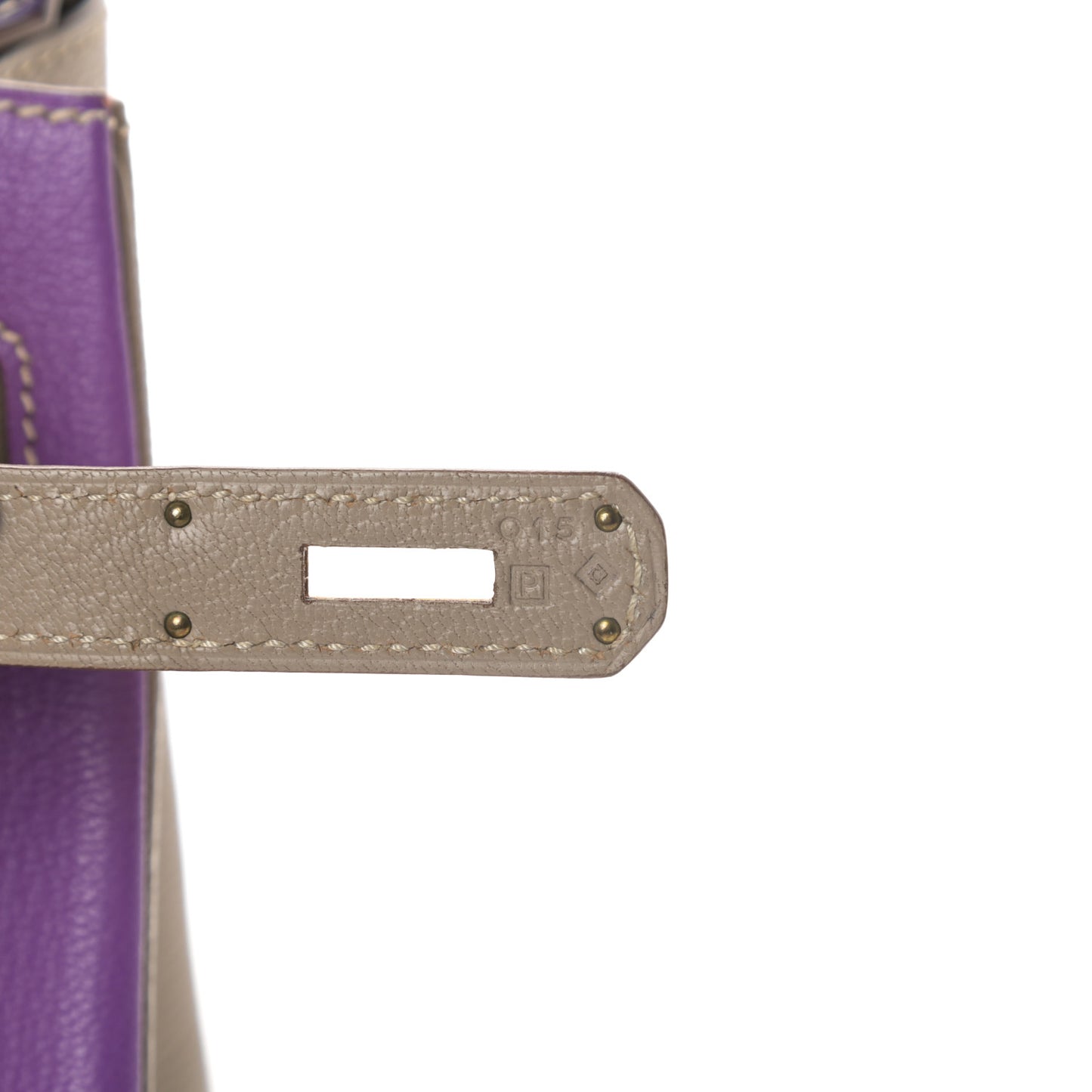 Chevre Mysore Horseshoe Birkin 30 Parme Violet Gris Tourterelle