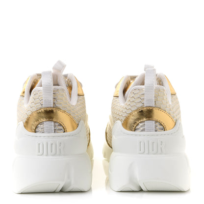 Christian Dior Mesh D-Connect Sneakers 37 Gold 5 of 10