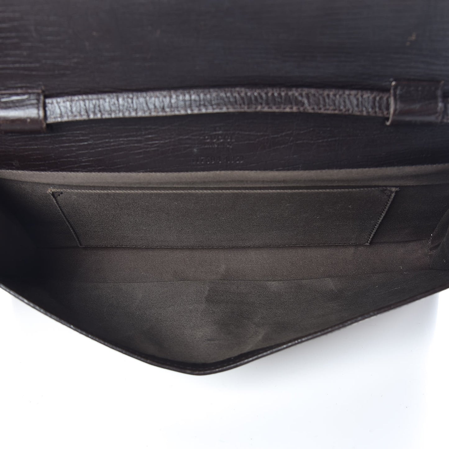 Monogram Bamboo Bar Clutch Dark Brown