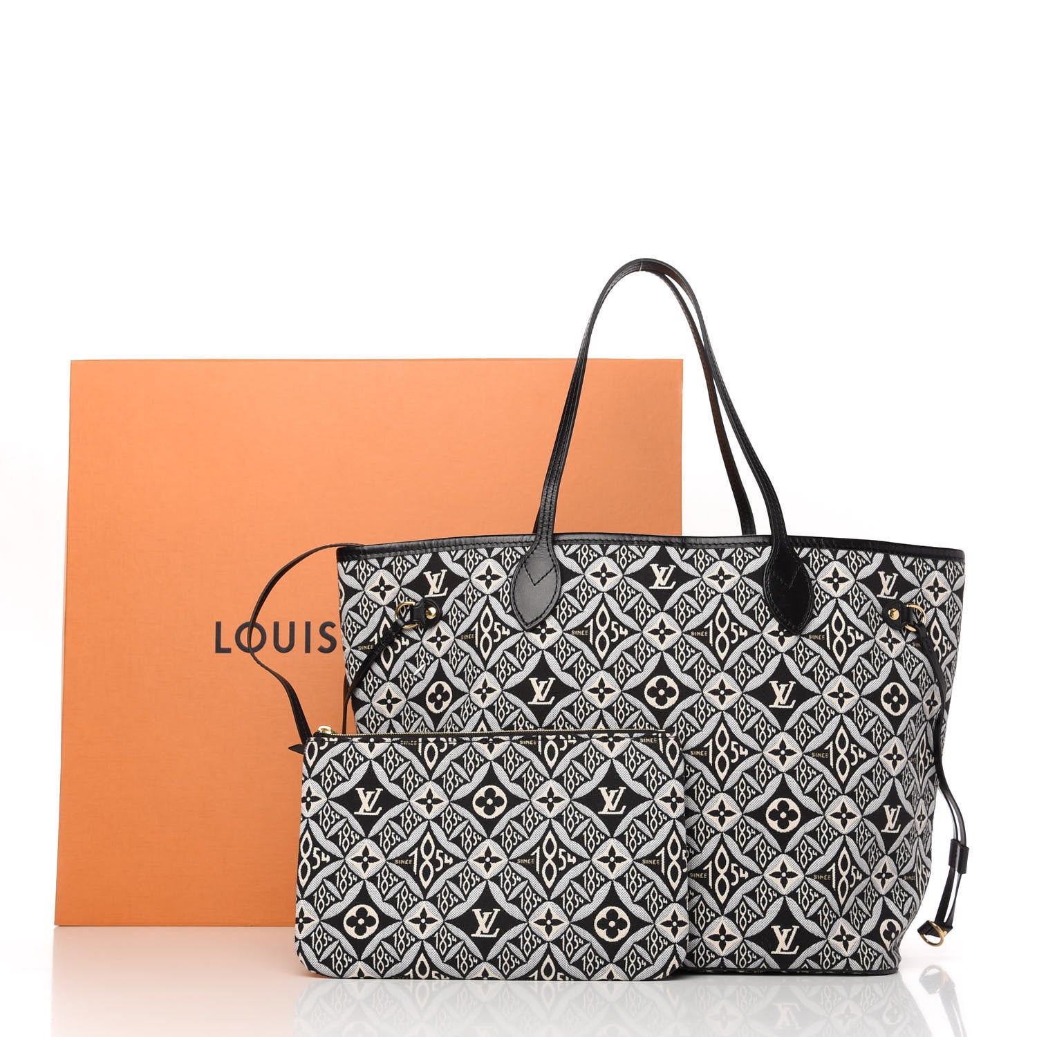 Louis Vuitton Jacquard Since 1854 Neverfull MM Grey 11 of 11