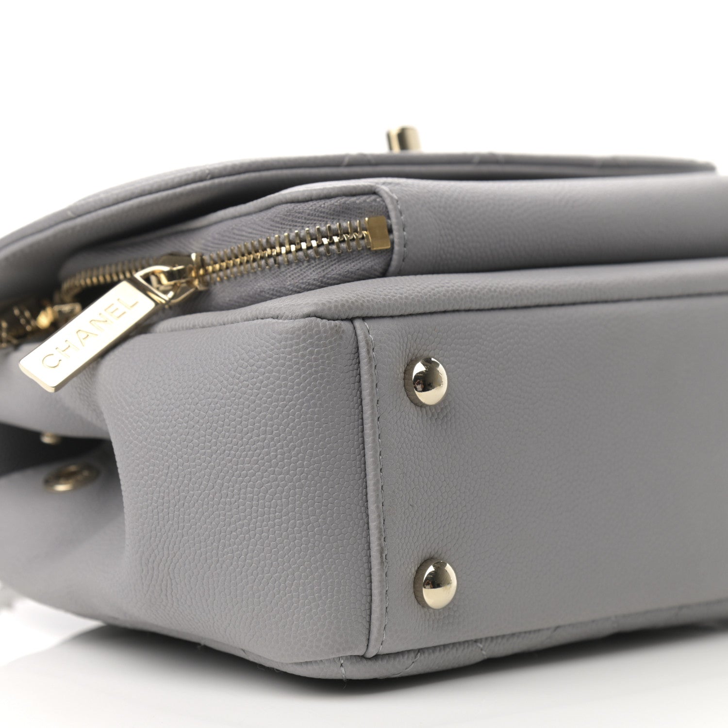 Chanel Caviar Quilted Small Business Affinity Flap Grey 8 of 10