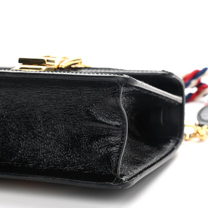 Gucci Velvet GG Monogram Mini Sylvie Top Handle Bag Black 9 of 12