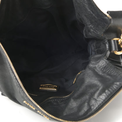 Miu Miu Soft Calfskin Small Bow Bag Black 5 of 16
