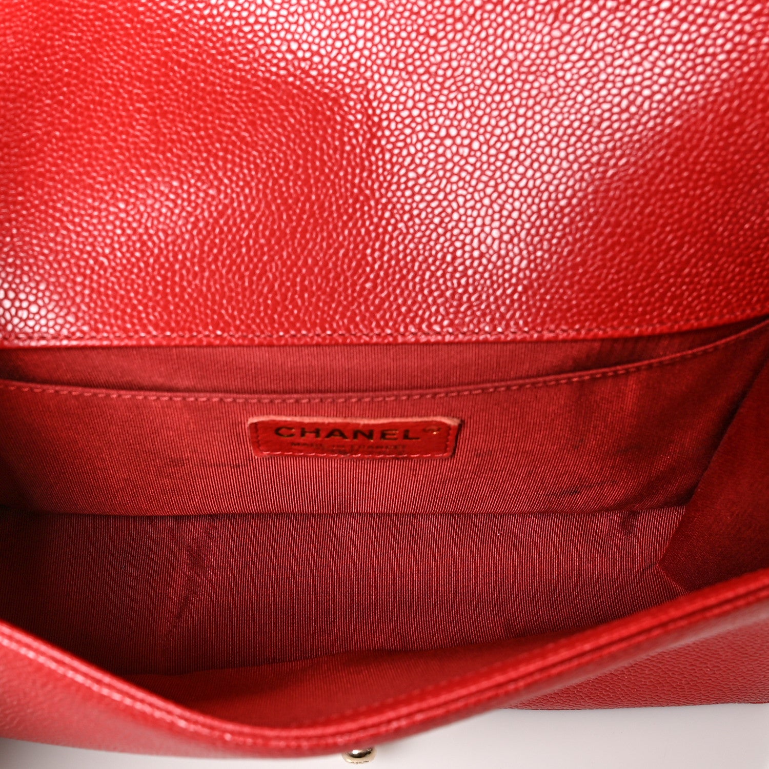 Chanel Caviar Quilted Medium Boy Flap Red 5 of 11