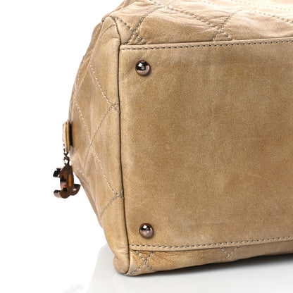 Chanel Lambskin Cloudy Bundle Bowler Beige 8 of 9