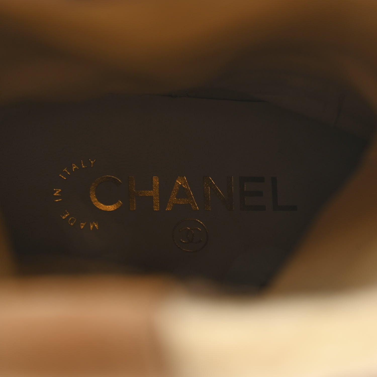 Chanel Shearling Suede Calfskin High Boots 36 Brown Beige 7 of 12
