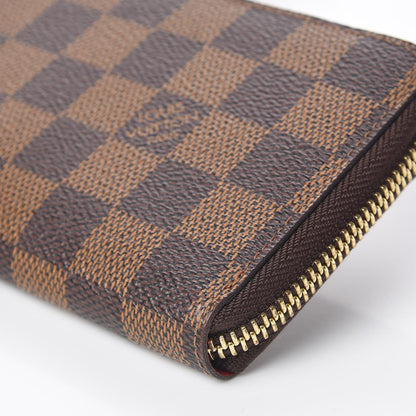 Louis Vuitton Damier Ebene Clemence Wallet Cherry 6 of 9
