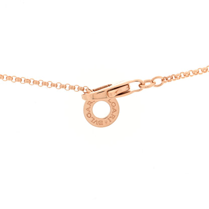 Bulgari 18K Rose Gold Cermet Small B.Zero1 Pendant Necklace 4 of 5