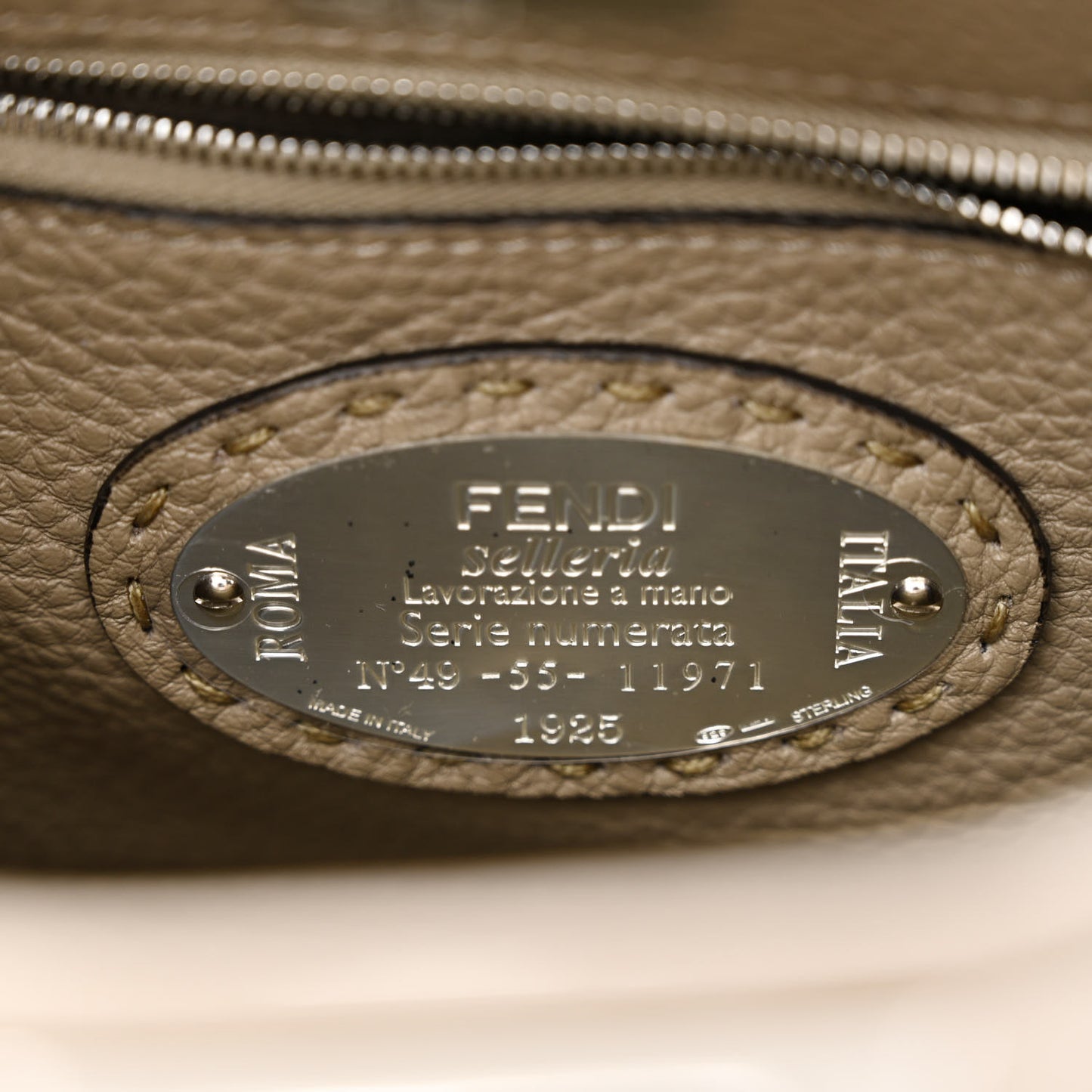 Cuoio Romano Snakeskin Selleria Mini Peekaboo Iconic Satchel Corda White