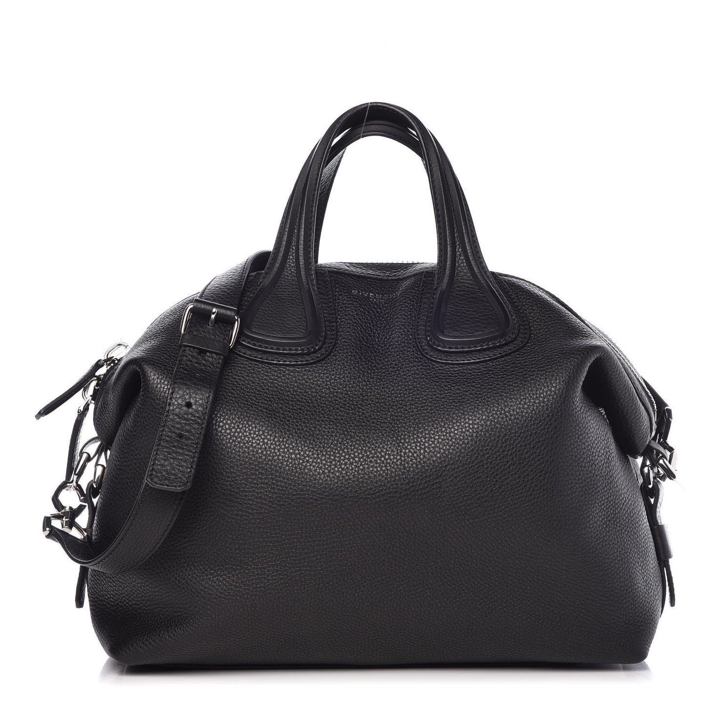 Waxy Grained Calfskin Medium Nightingale Black